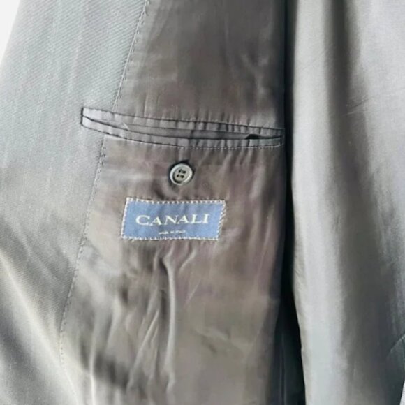 Canali for Guy La Ferrera Double-Breasted Pinstripe Sport coat-Navy– 56IT(US46L) - Picture 8 of 12